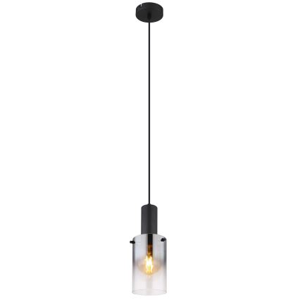 Globo - Hängeleuchte 1xE27/40W/230V d 12,5 cm schwarz