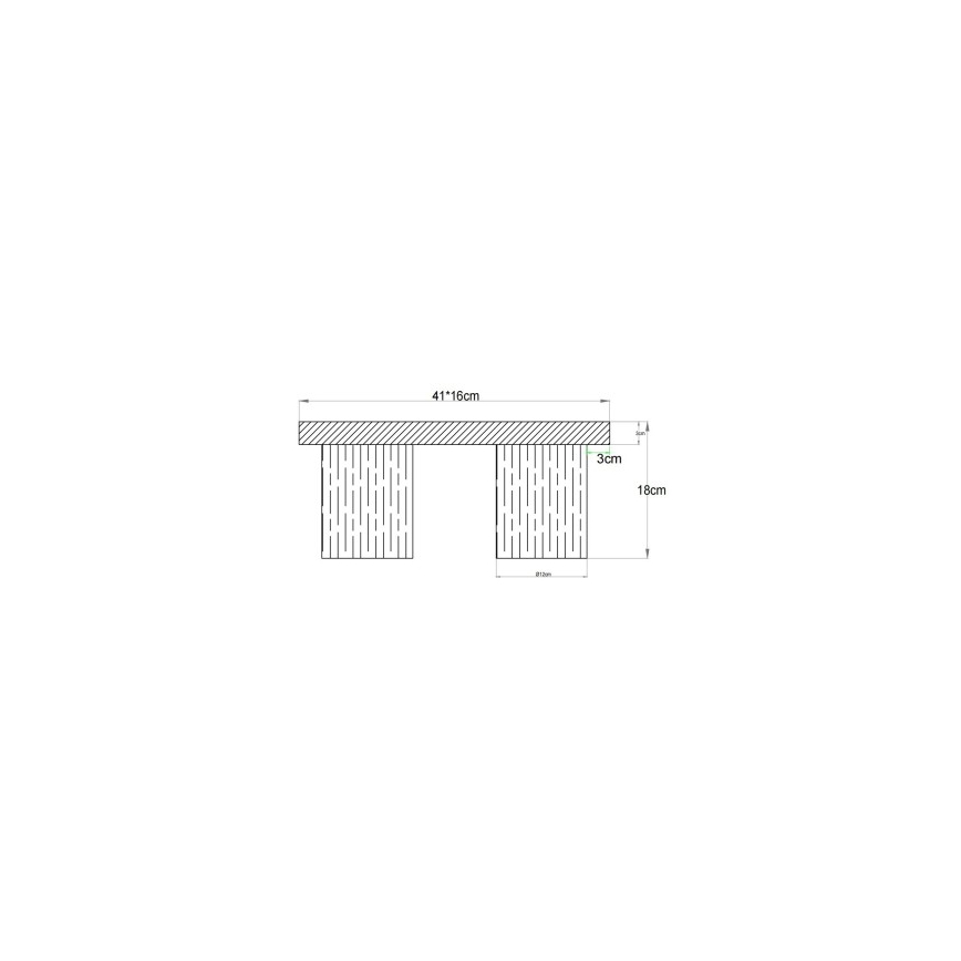 Globo - Deckenleuchte 2xE27/40W/230V 16x41 cm