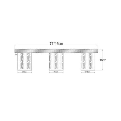 Globo - Deckenleuchte 3xE27/40W/230V