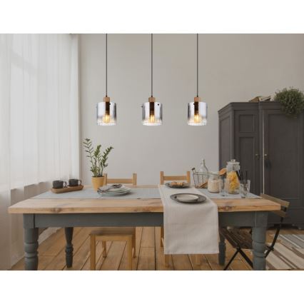 Globo - Hängeleuchte mit Kabelaufhängung 3x E27/60W/230V