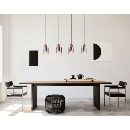 Globo - Hängeleuchte an Kabel 4xE27/40W/230V