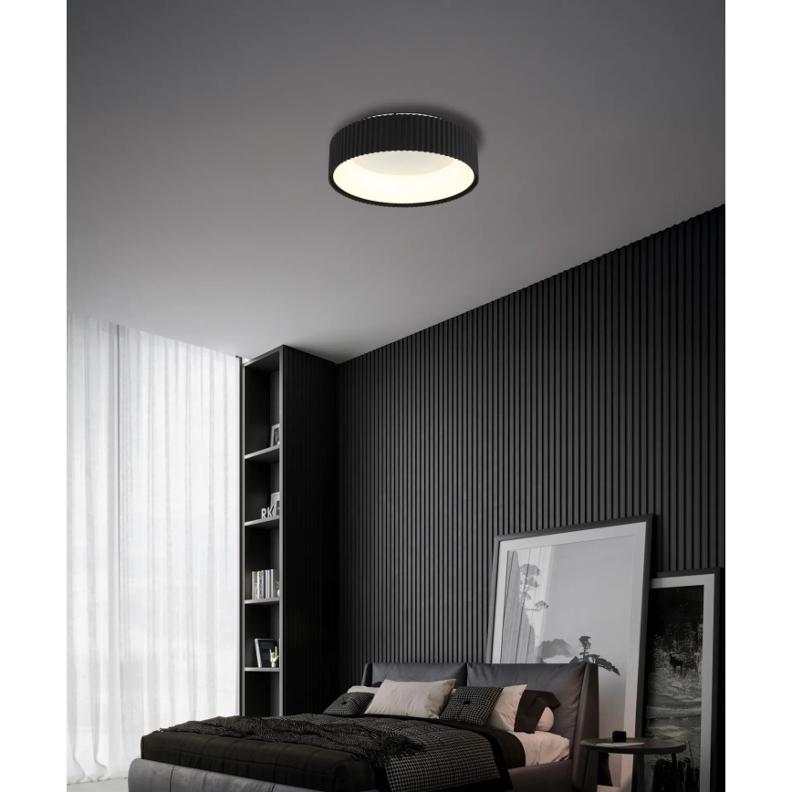 Globo - LED-Deckenleuchte LED/45W/230V 2700/4000/6000K Ø 46 cm schwarz