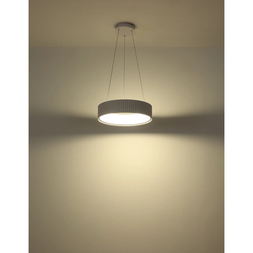 Globo - LED-Pendelleuchte an Kabel LED/45W/230V 2700/4000/6000K Ø 46 cm weiß