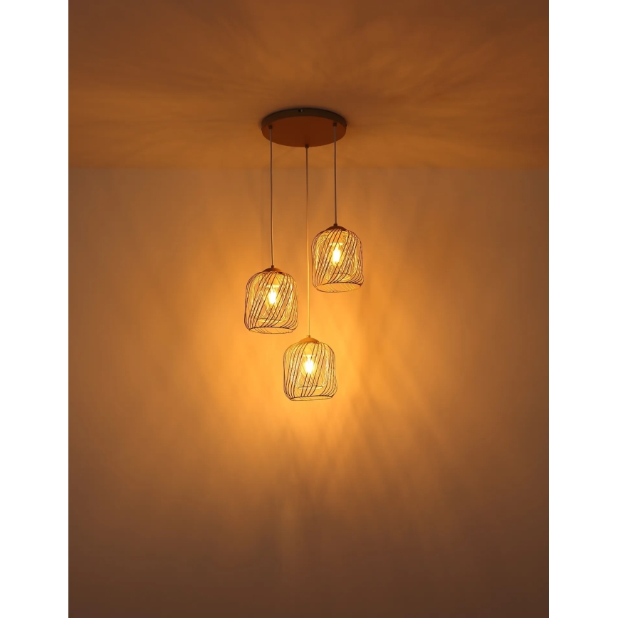Globo - Pendelleuchte an Kabel 3xE27/40W/230V