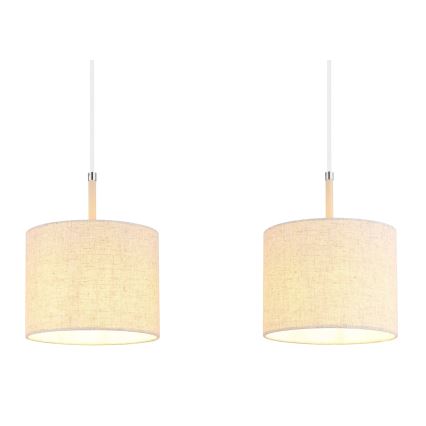 Globo - Hängeleuchte mit Kabel, 3xE27/40W/230V