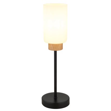 Globo - Tischlampe 1xE27/60W/230V schwarz/weiß