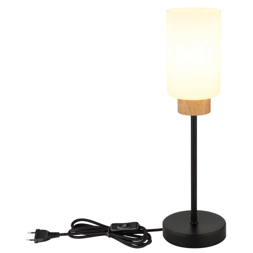Globo - Tischlampe 1xE27/60W/230V schwarz/weiß