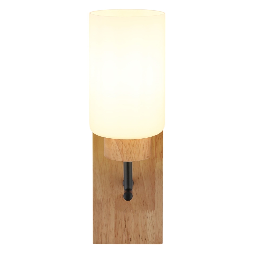 Globo - Wandleuchte 1xE27/60W/230V Eiche/Weiß