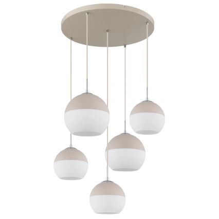 Globo - Pendelleuchte mit Kabel 5xE27/60W/230V