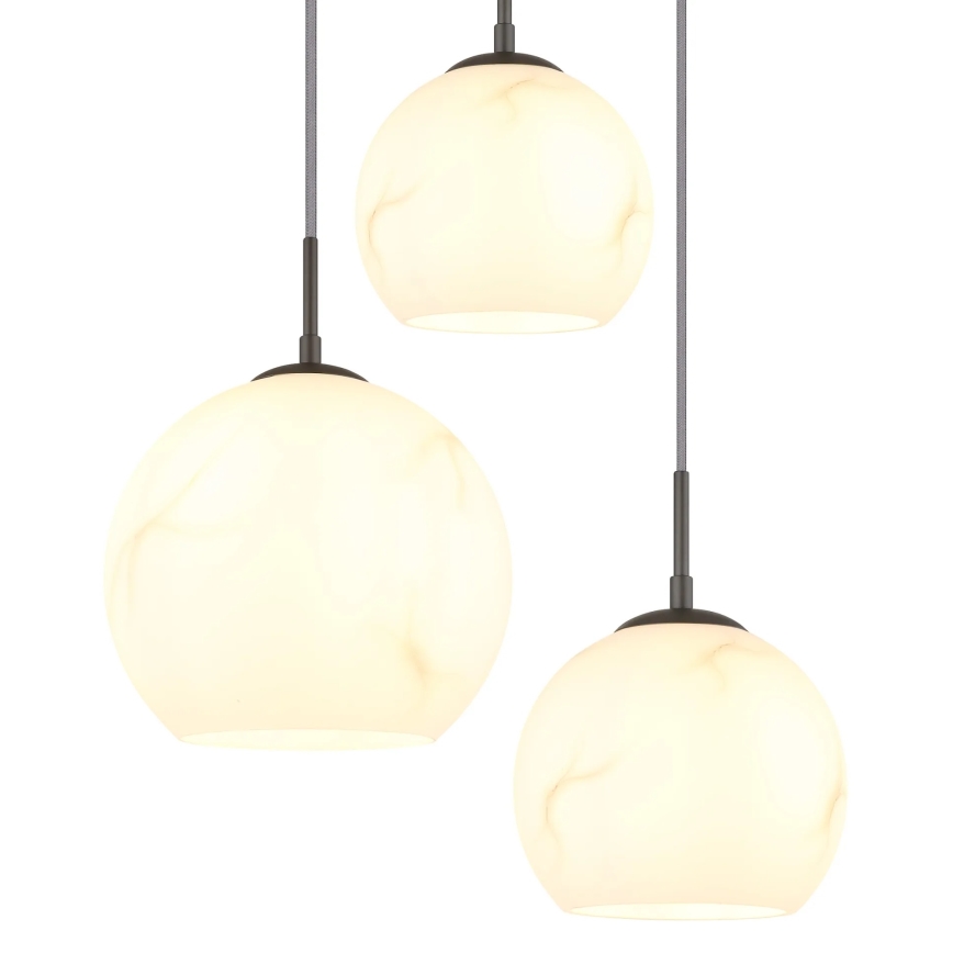 Globo - Pendelleuchte an Kabel, 5xE27/60W/230V, Ø 75 cm
