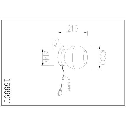 Globo - Tischlampe 1xE27/60W/230V