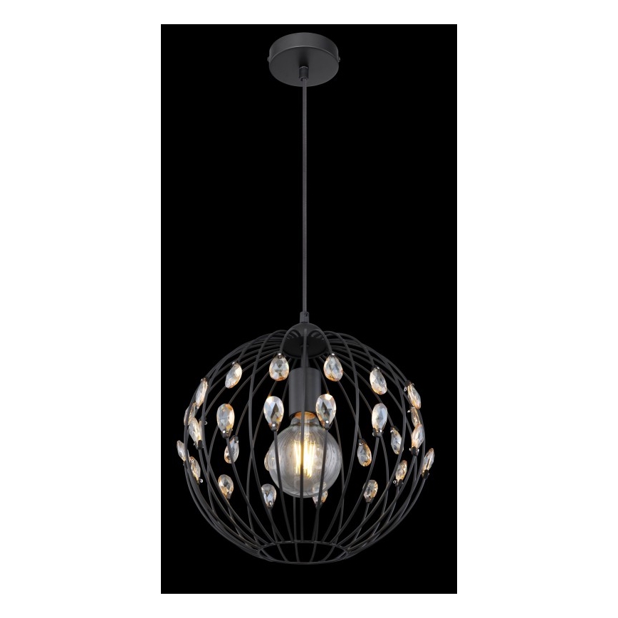 Globo - Pendelleuchte mit Kabel 1xE27/60W/230V, Durchmesser 30 cm