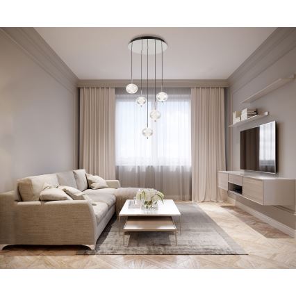 Globo - LED-Hängeleuchte 5xLED/6,6W/230V 3000/4500/6500K