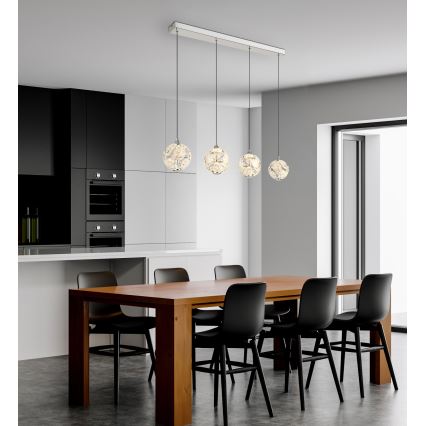 Globo - LED-Pendelleuchte mit Seilaufhängung LED/32W/230V