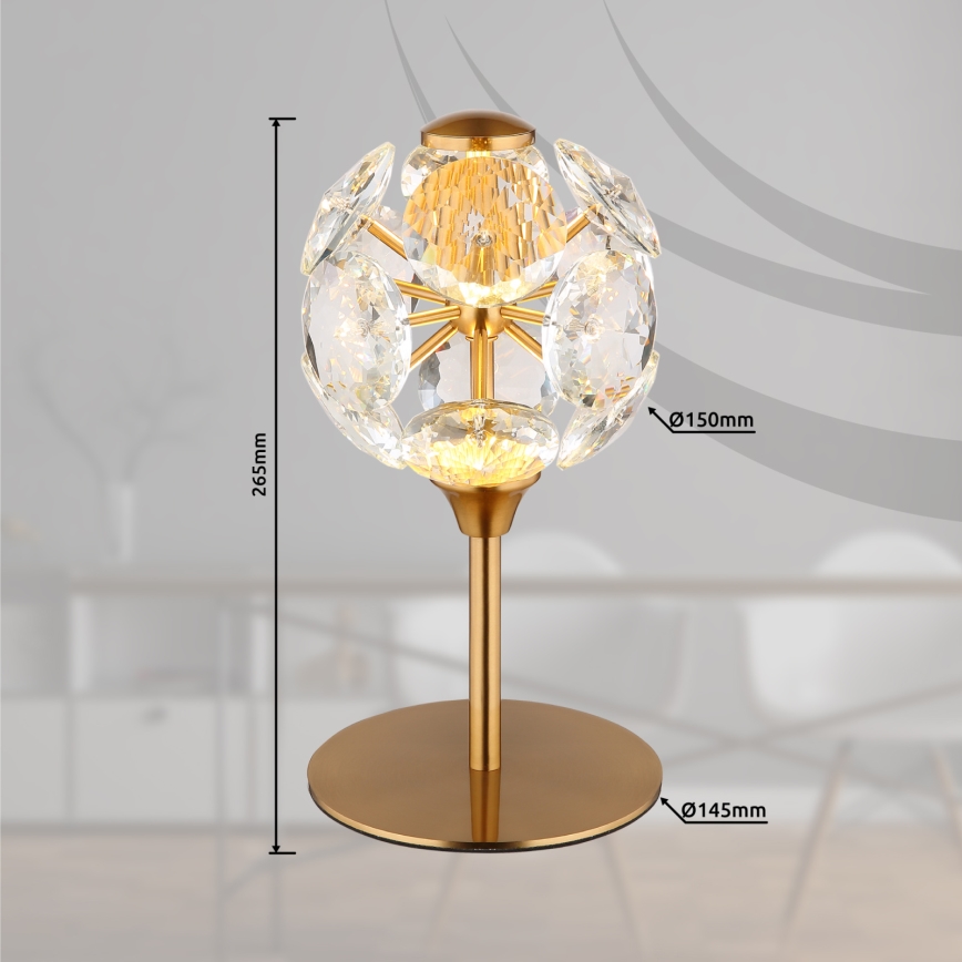 Globo - LED-Tischlampe LED/8W/230V 3000K goldfarben