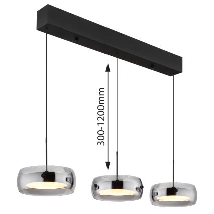 Globo - LED-Pendelleuchte mit Kabelaufhängung LED/30W/230V 3000K