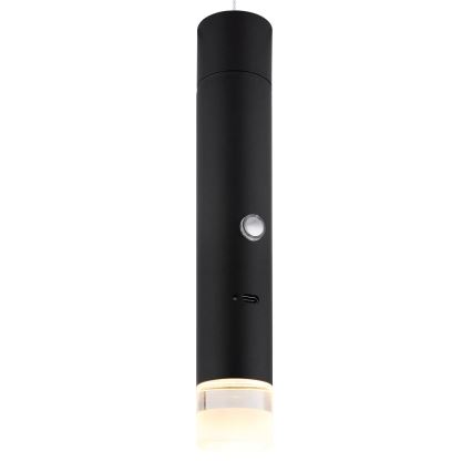 Globo - Dimmbare 2-in-1-Leuchte mit Touch-Bedienung, wiederaufladbar, LED/2W/230/5V, schwarz