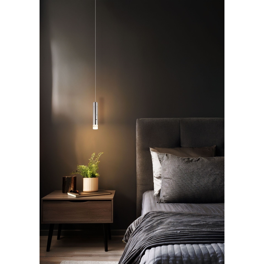 Globo - LED per Touch dimmbare, aufladbare Leuchte 2-in-1 LED/2W/230/5V mattes Chrom