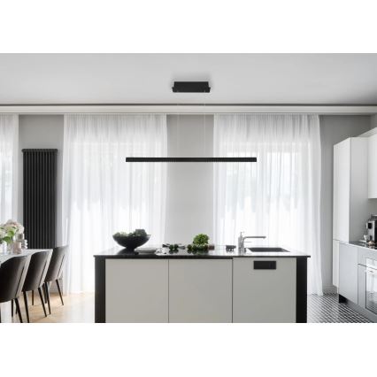 Globo - Dimmbare LED-Pendelleuchte mit Touch-Bedienung an Kabel LED/43W/230V 4000K schwarz