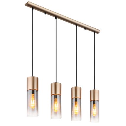 Globo - Hängeleuchte mit Kabel 4xE27/25W/230V bronzefarben