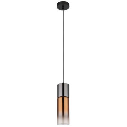 Globo - Hängeleuchte 1xE27/25W/230V d 10,5 cm schwarz/kupfern