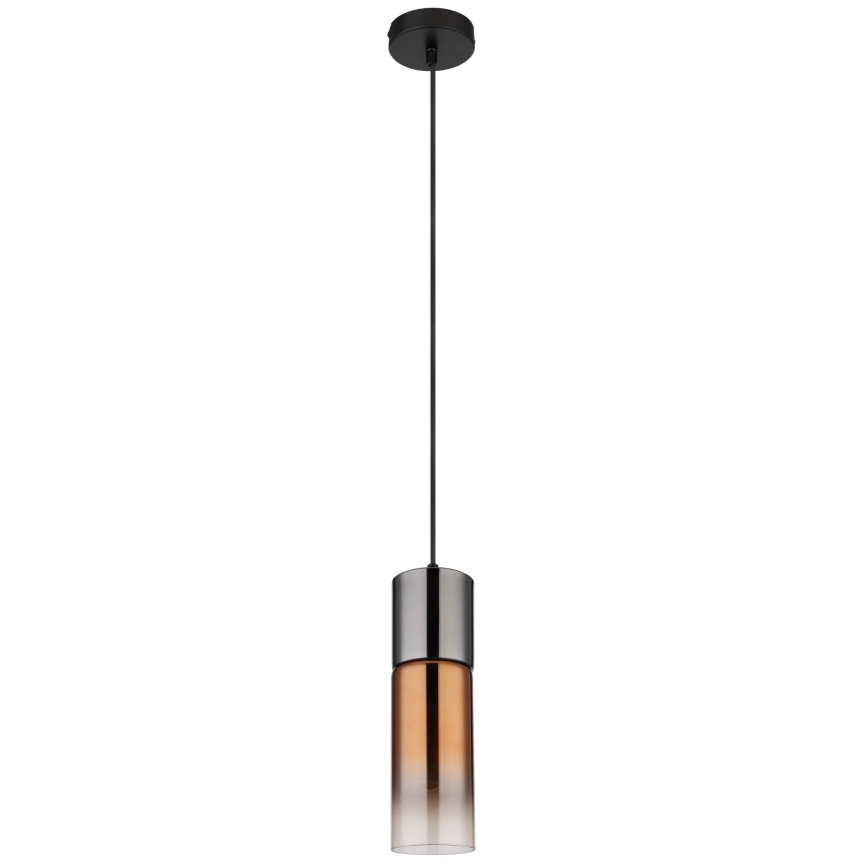 Globo - Hängeleuchte 1xE27/25W/230V d 10,5 cm schwarz/kupfern