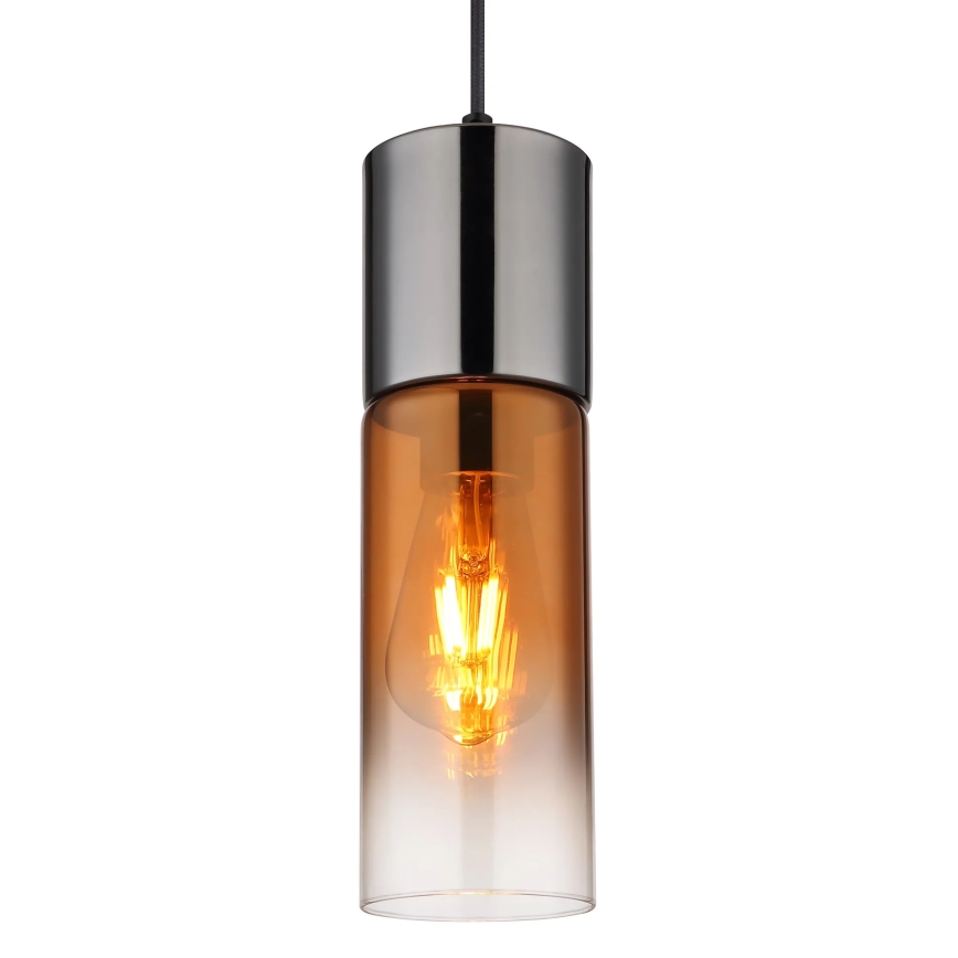Globo - Hängeleuchte 1xE27/25W/230V d 10,5 cm schwarz/kupfern