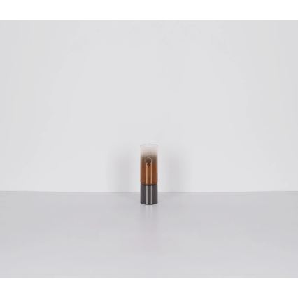 Globo - Tischleuchte 1xE27/25W/230V d 9 cm schwarz/kupfern