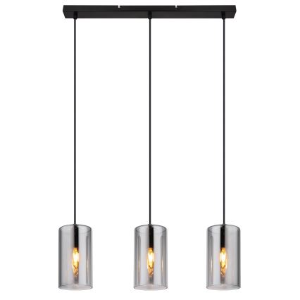 Globo - Hängeleuchte 3xE14/25W/230V schwarz