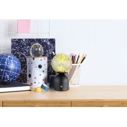 Globo - Dimmbare LED-Tischleuchte mit Touch-Funktion LED/2,5W/3,7V 2700K/4000K/6500K 1800 mAh USB schwarz