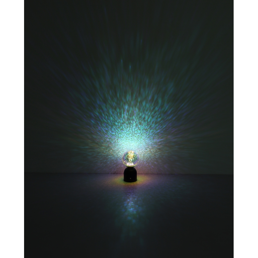 Globo - Dimmbare LED-Tischleuchte mit Touch-Funktion LED/2,5W/3,7V 2700K/4000K/6500K 1800 mAh USB schwarz