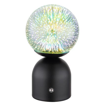 Globo - Dimmbare LED-Tischleuchte mit Touch-Funktion LED/2,5W/3,7V 2700K/4000K/6500K 1800 mAh USB schwarz