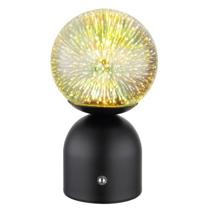 Globo - Dimmbare LED-Tischleuchte mit Touch-Funktion LED/2,5W/3,7V 2700K/4000K/6500K 1800 mAh USB schwarz