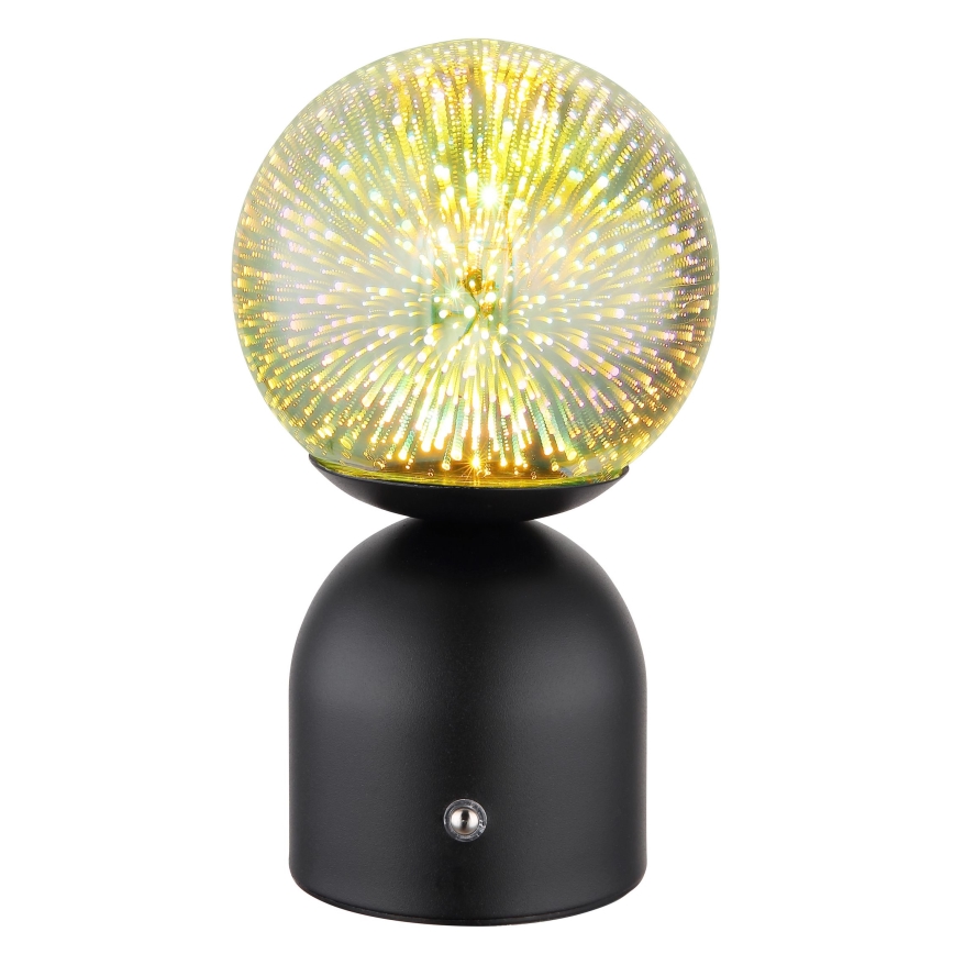 Globo - Dimmbare LED-Tischleuchte mit Touch-Funktion LED/2,5W/3,7V 2700K/4000K/6500K 1800 mAh USB schwarz