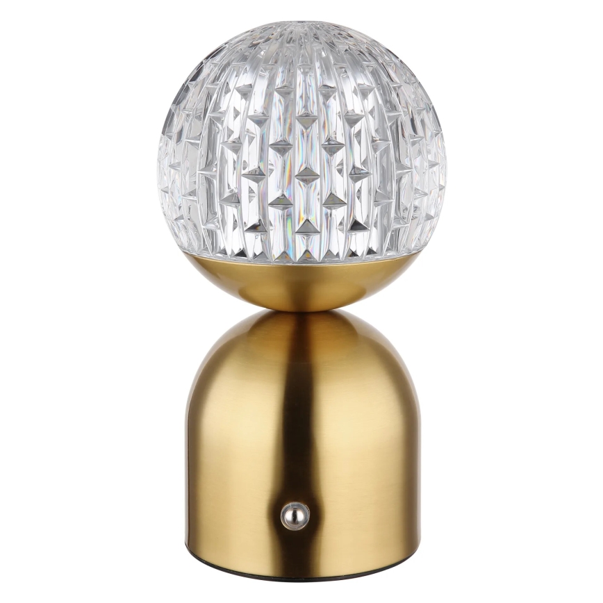 Globo - Dimmbare LED-Tischleuchte mit Touch-Funktion LED/2,5W/3,7V 2700/4000/6500K 1800 mAh USB Messing