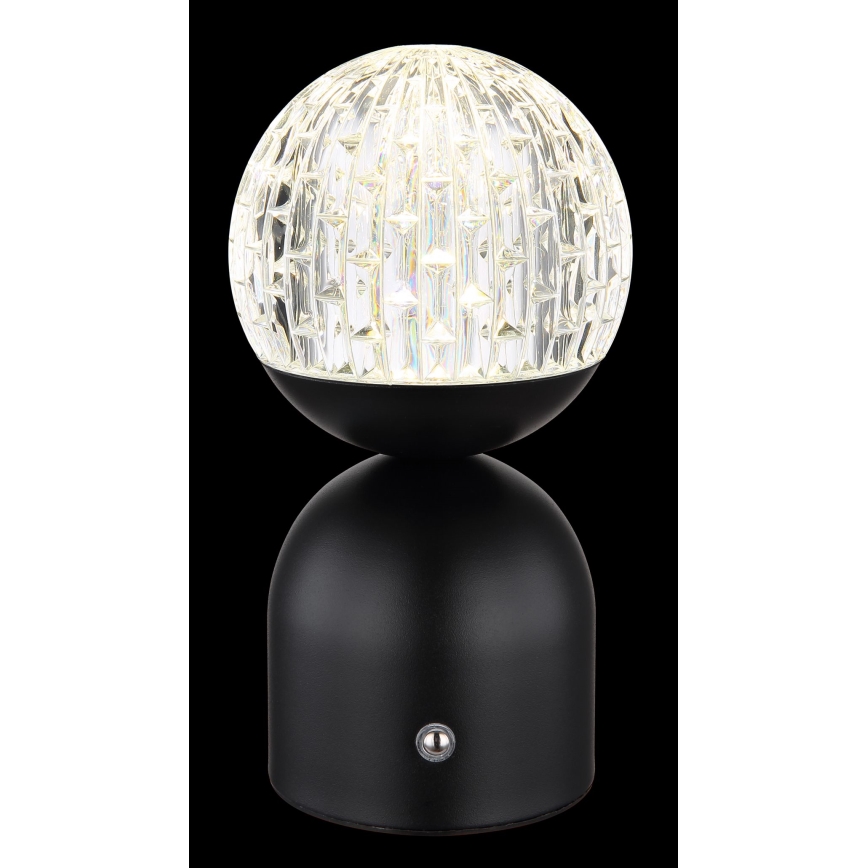 Globo - Dimmbare LED-Tischleuchte mit Touch-Funktion LED/2W/5V 2700/4000/6500K 1800 mAh schwarz