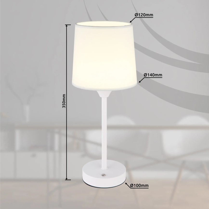 Globo - LED Dimm- und aufladbare Tischleuchte mit Touch-Funktion LED/2,5W/3,7V 2700/4000/6500K 1800 mAh weiß