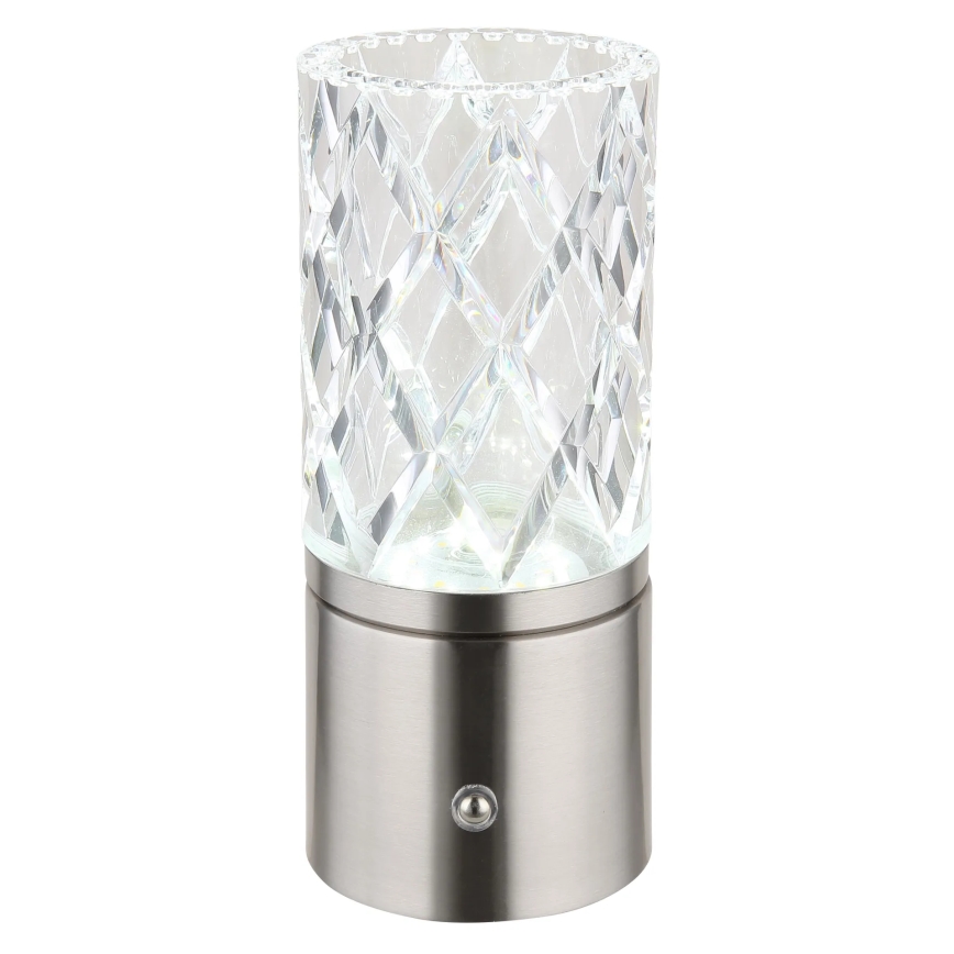 Globo - LED dimmbare Touch-Tischlampe LED/2,5W/3,7V 2700K/4000K/6500K 1800 mAh USB matt Chrom