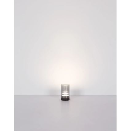 Globo - Dimm- und aufladbare LED-Touch-Tischleuchte für den Außenbereich LED/2W/3,7V 2700/4000/6500K 1200mAh IP44 grau
