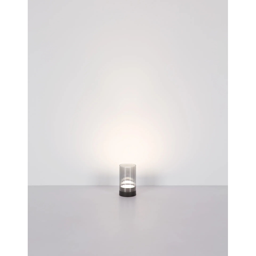 Globo - Dimm- und aufladbare LED-Touch-Tischleuchte für den Außenbereich LED/2W/3,7V 2700/4000/6500K 1200mAh IP44 grau