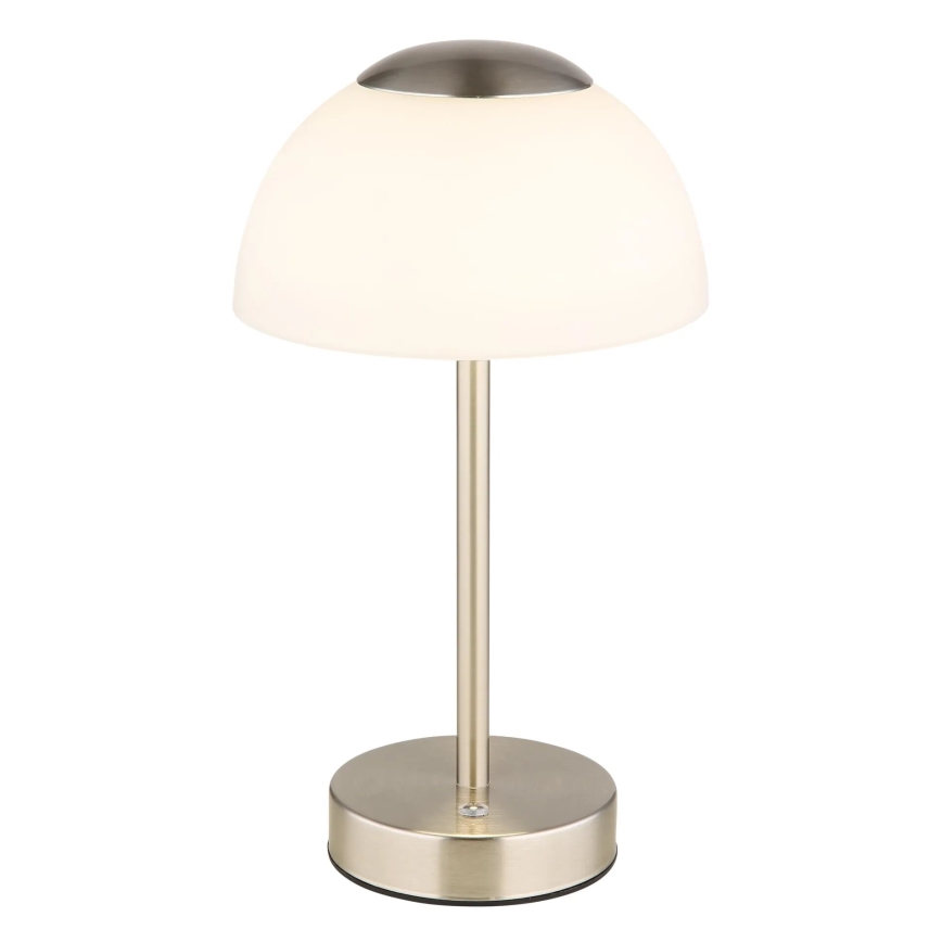 Globo - Dimm- und aufladbare LED-Tischleuchte LED/2,5W/5V 1800mAh 2700K/4000K/6500K matt Chrom
