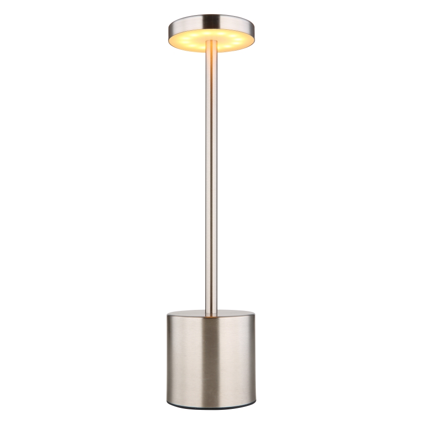 Globo - LED dimmbare Touch-Tischlampe LED/1,2W/3,7V 2000K/3500K/7000K 1200 mAh USB matt Chrom