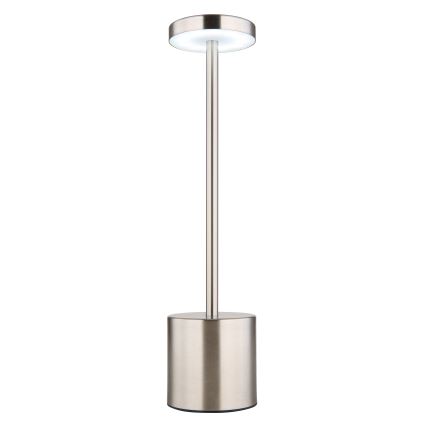 Globo - LED dimmbare Touch-Tischlampe LED/1,2W/3,7V 2000K/3500K/7000K 1200 mAh USB matt Chrom