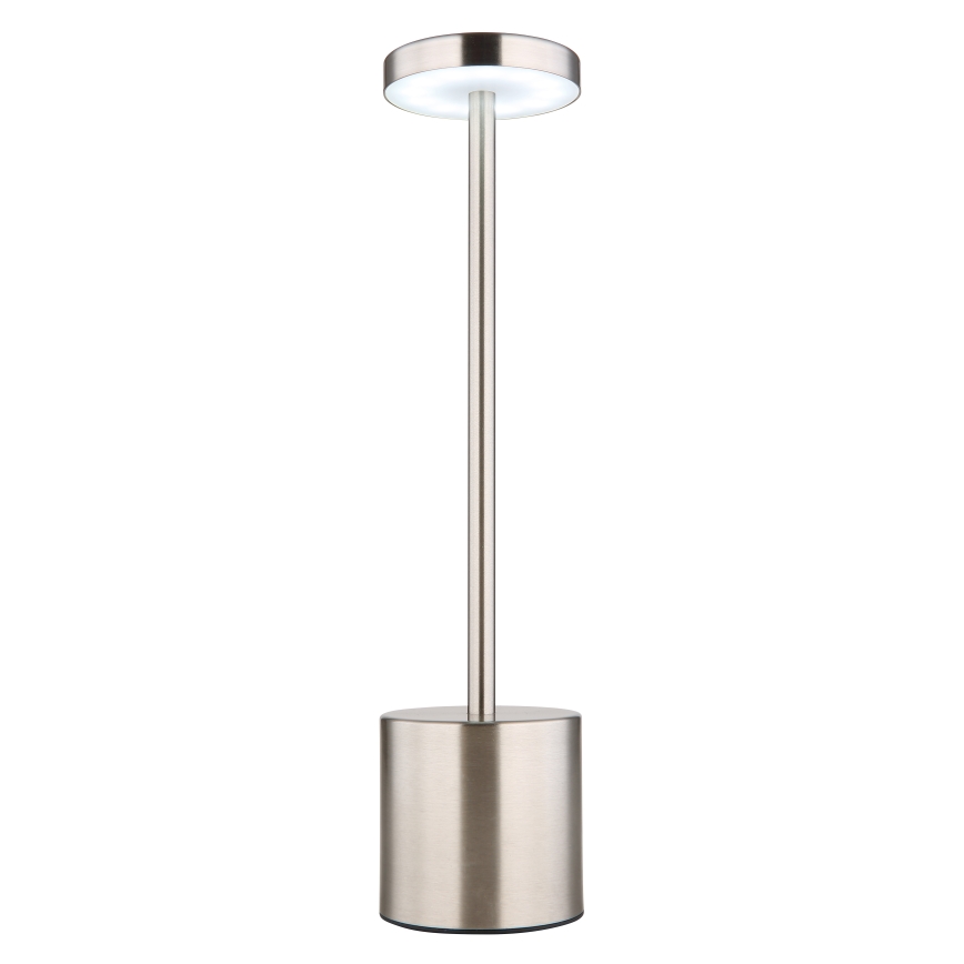 Globo - LED dimmbare Touch-Tischlampe LED/1,2W/3,7V 2000K/3500K/7000K 1200 mAh USB matt Chrom