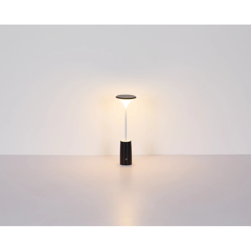 Globo - Dimm- und aufladbare LED-Tischleuchte mit Touch-Funktion LED/1,2W/3,7V 3000K 1500mAh schwarz