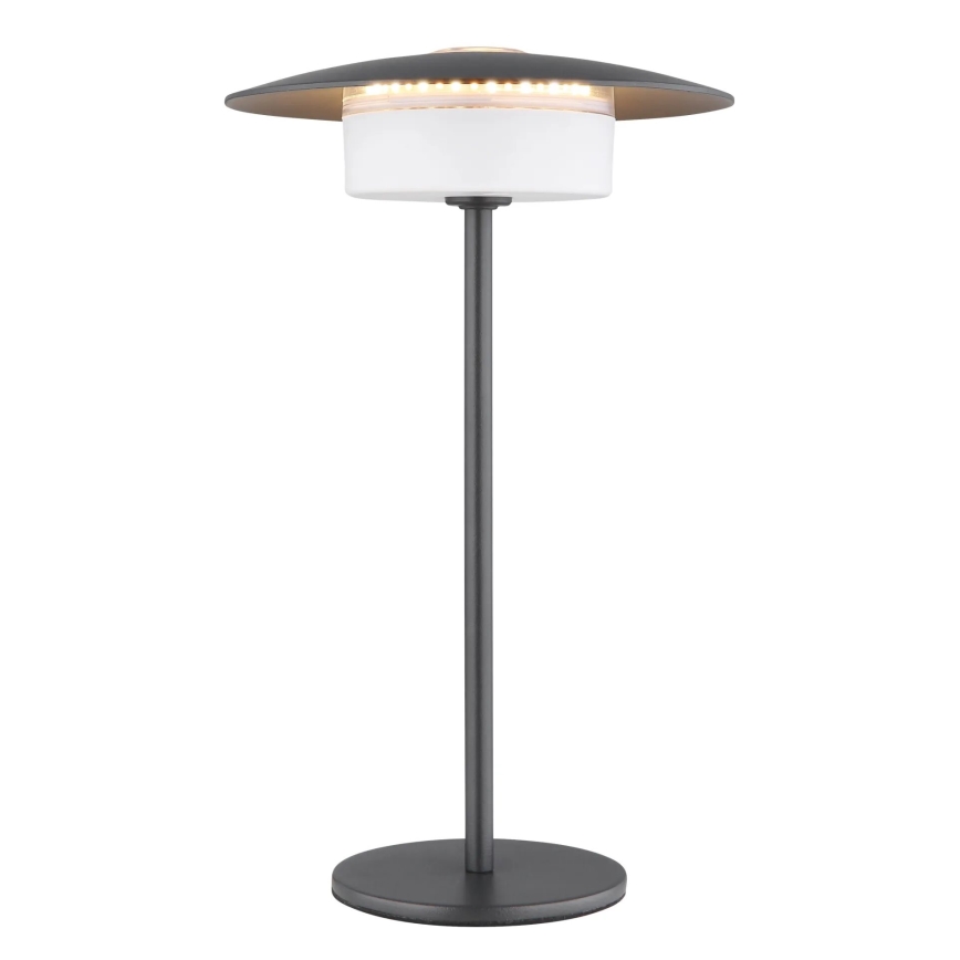 Globo - LED Außen-Tischlampe mit Touch-Bedienung, wiederaufladbar LED/3W/3,7V 1800/2700/3000K IP44 1800 mAh grau