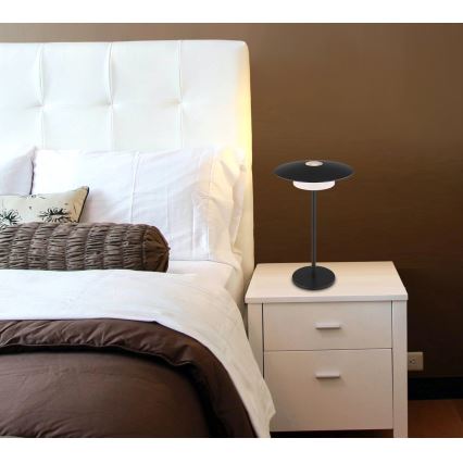 Globo - Aufladbare LED-Touch-Tischleuchte für den Außenbereich LED/3W/3,7V 1800/2700/3000K IP44 1800 mAh schwarz
