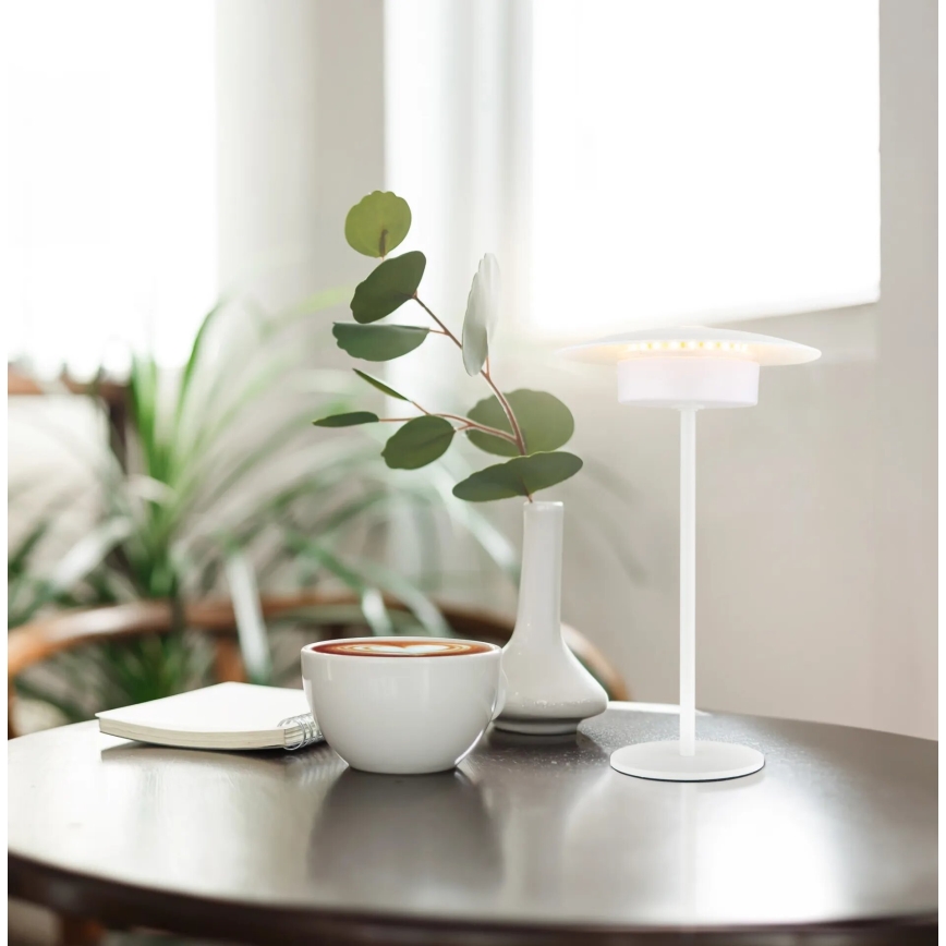 Globo - Aufladbare LED-Touch-Tischleuchte für den Outdoor-Bereich LED/3W/3,7V 1800/2700/3000K IP44 1800 mAh weiß