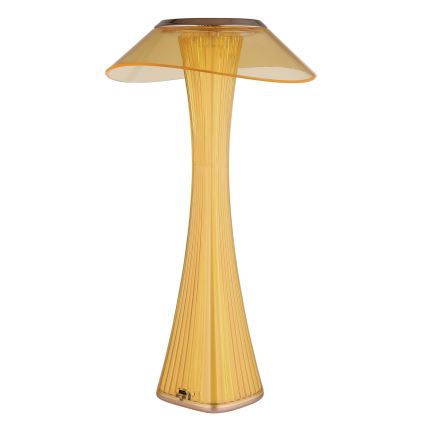 Globo - Dimm- und aufladbare LED-Tischleuchte LED/2,5W/3,7V 1200mAh 2700K/4500K/6500K golden