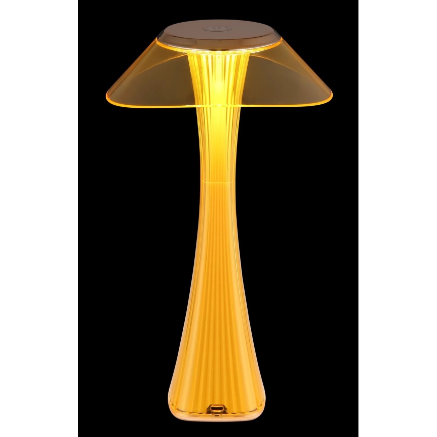 Globo - Dimm- und aufladbare LED-Tischleuchte LED/2,5W/3,7V 1200mAh 2700K/4500K/6500K golden